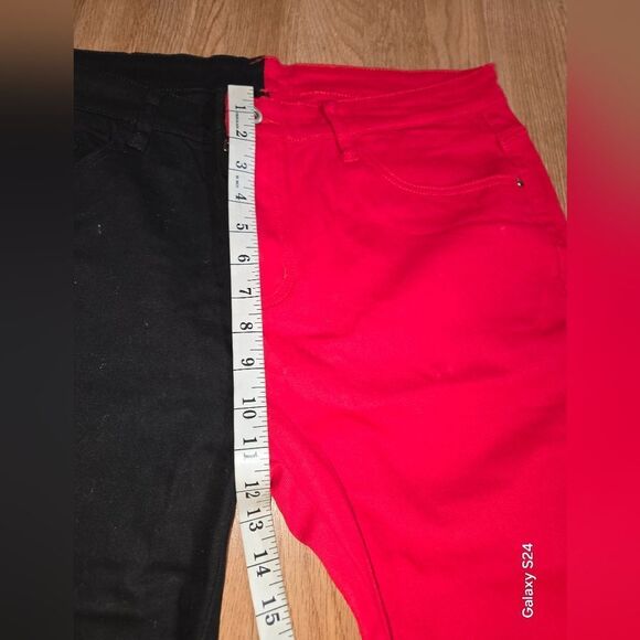 Two-Tone Black and Red Men's Jeans New With Tags Size 36 - Picture 4 of 11